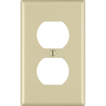 Leviton Leviton Ivory 1 gang Thermoset Plastic Duplex Wall Plate 10 pk 86003-IMP